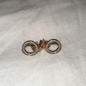Pandora 14k Rose Gold Plated Earrings